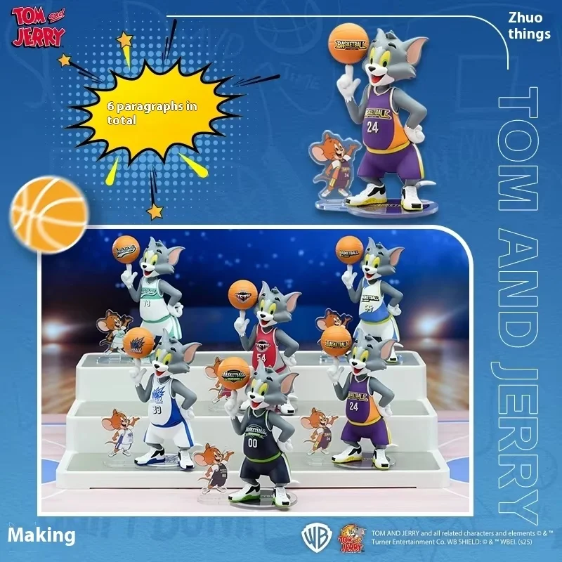 Tom And Mouse Blind Box Toy 6 Fashion Patterns PVC Acrlyic Material Basketball Theme Children's Gift Action Figure Collectible
Tom And Mouse Blind Box Toy 6 Fashion Patterns PVC Acrlyic Material Basketball Theme Children's Gift Action Figure Collectible
