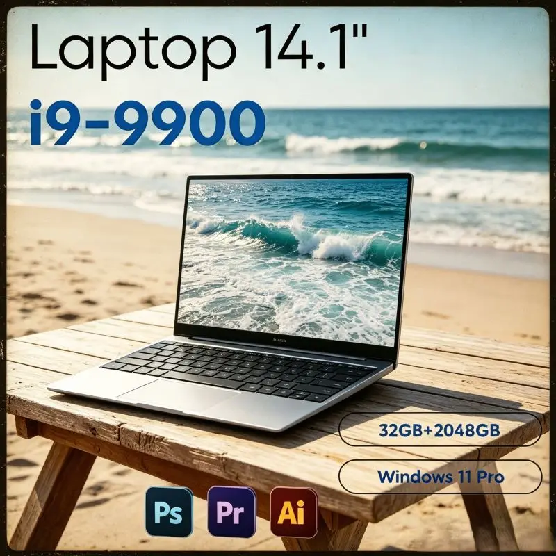Designed for Professional Office Work, 2026 New 14.1 Inch Portable Laptop I9-9900 Win11 Owns 32GB DDR4 and Stable Large-capacity
Designed for Professional Office Work, 2026 New 14.1 Inch Portable Laptop I9-9900 Win11 Owns 32GB DDR4 and Stable Large-capacity