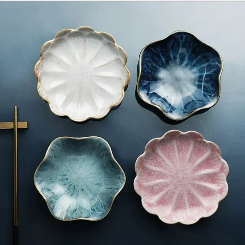 Creative Ceramic Plate Flavor Saucer Seasoning Plate Tableware Household Snack Flower Shaped Plate Ceramic Tableware
Creative Ceramic Plate Flavor Saucer Seasoning Plate Tableware Household Snack Flower Shaped Plate Ceramic Tableware