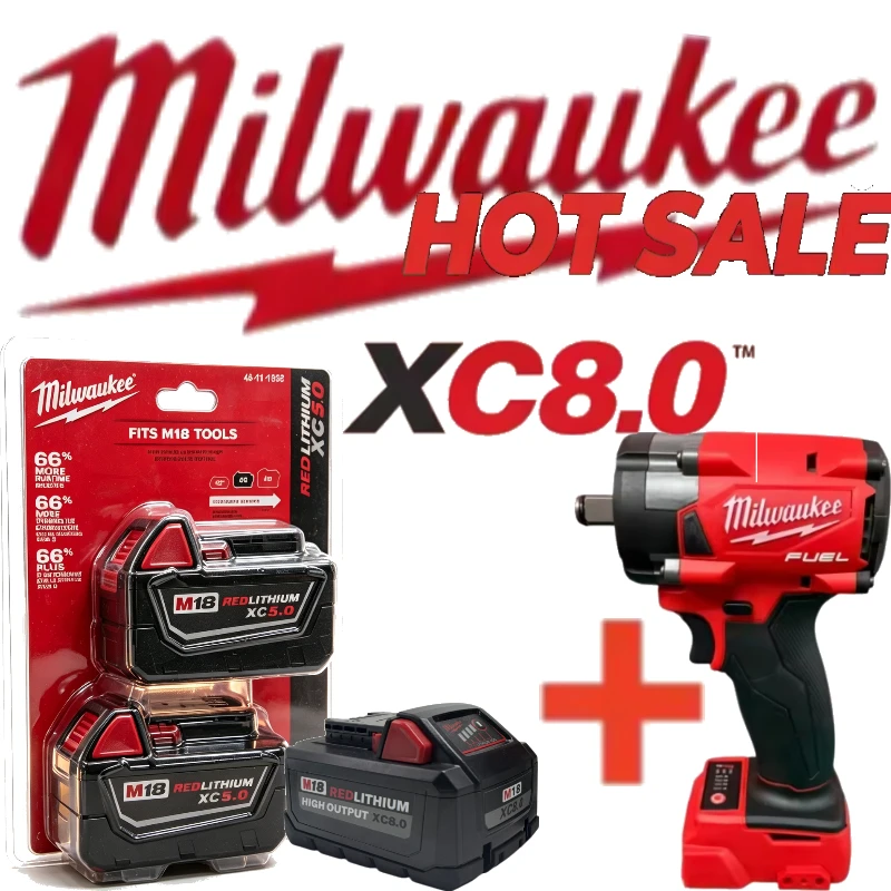 Milwaukee M18 XC HO 6000mAh Forge Performance Battery Splash Proof Enclosure Fast Super Charge For Contractor Daily Work
Milwaukee M18 XC HO 6000mAh Forge Performance Battery Splash Proof Enclosure Fast Super Charge For Contractor Daily Work