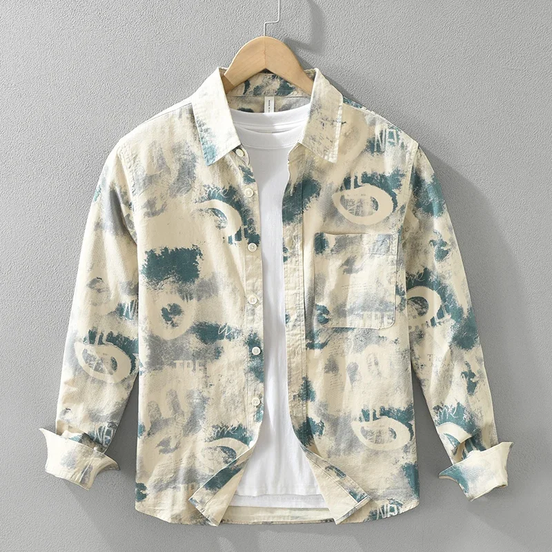2024 Autumn long Sleeve Printed Shirts men's clothes oversized cotton casual shirts men
2024 Autumn long Sleeve Printed Shirts men's clothes oversized cotton casual shirts men