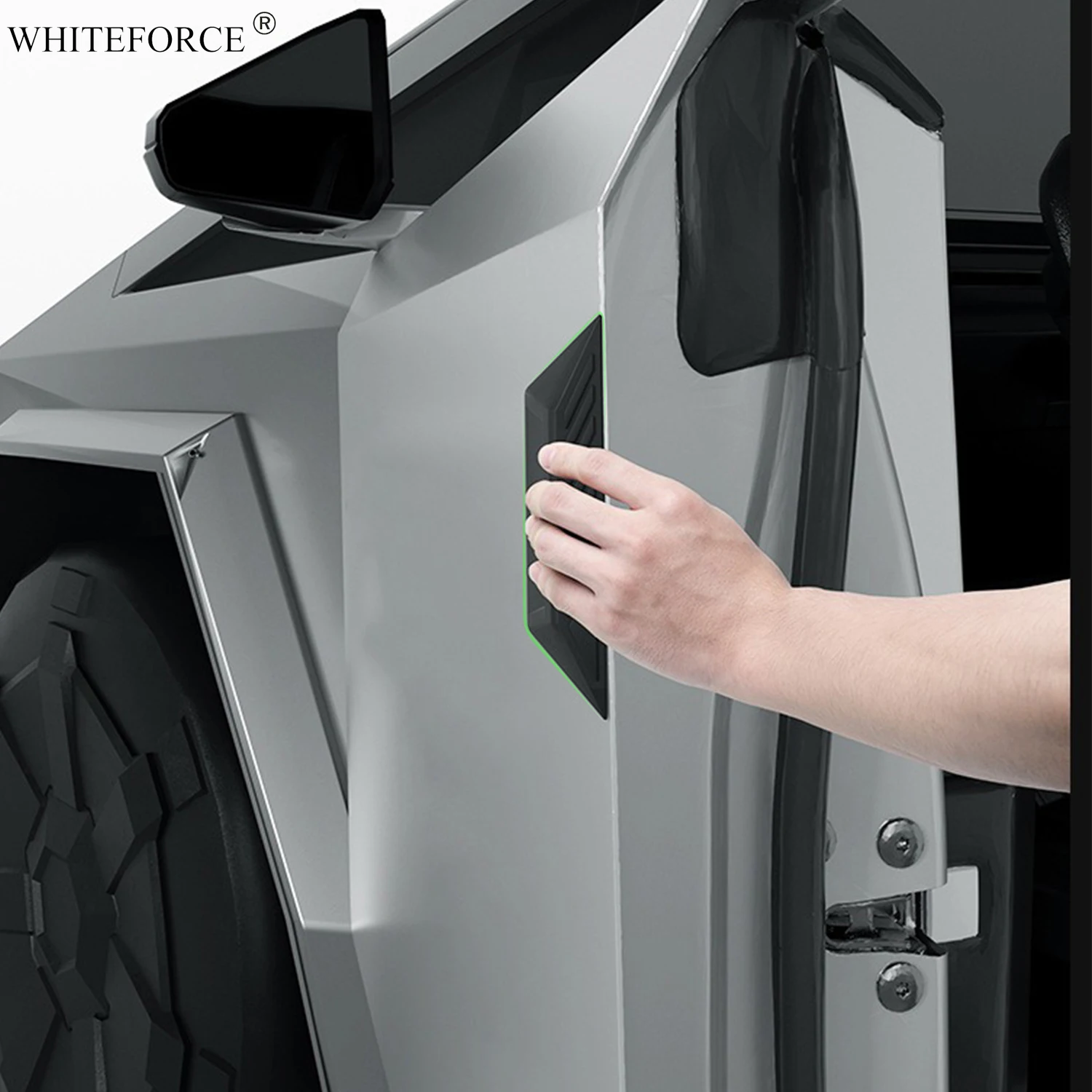 For Tesla Cybertruck 2025 Silicone Door Outside Anti-collision Strip Scratch Resistant Protective Strip Door Handle 4PCS Set
For Tesla Cybertruck 2025 Silicone Door Outside Anti-collision Strip Scratch Resistant Protective Strip Door Handle 4PCS Set