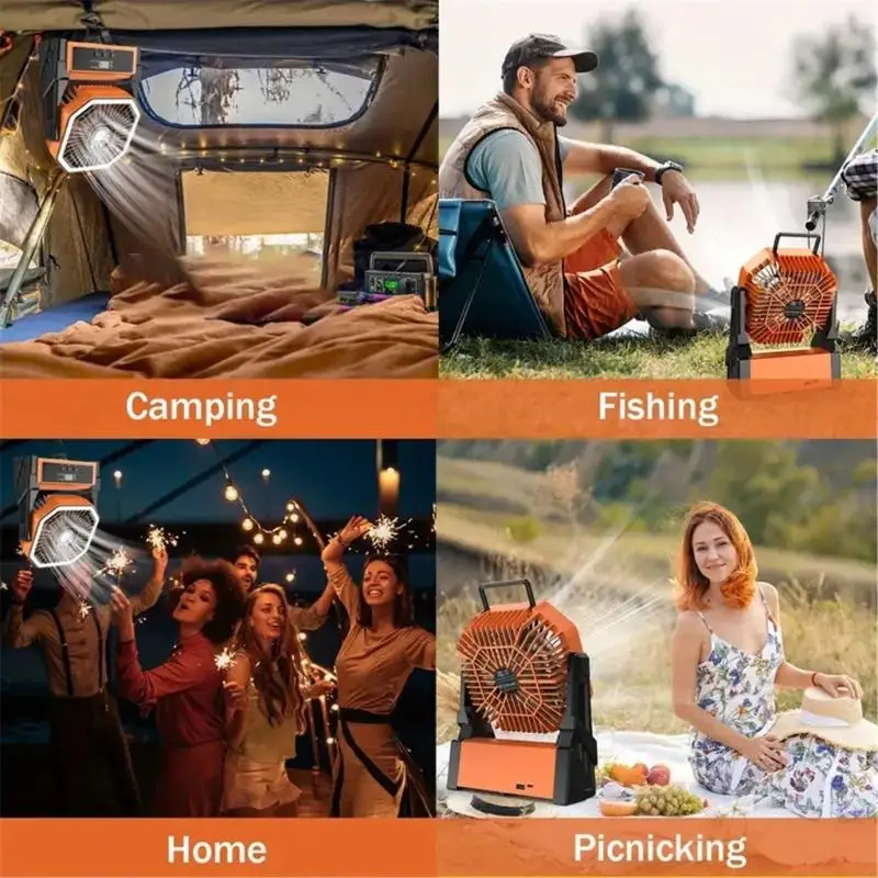 Portable Camping Fan 10000mAh 4 Speed Electric Ventilator for Tent Travel
Portable Camping Fan 10000mAh 4 Speed Electric Ventilator for Tent Travel