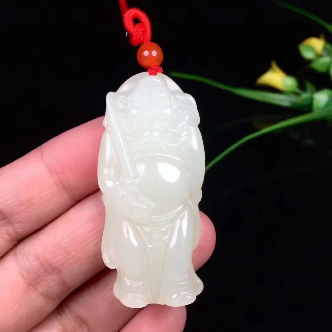 Natural 100% real cyan hetian jade pendant necklace hand-carved Zhong Kui necklaces pendants man woman jade jewelry Bless peace
Natural 100% real cyan hetian jade pendant necklace hand-carved Zhong Kui necklaces pendants man woman jade jewelry Bless peace
