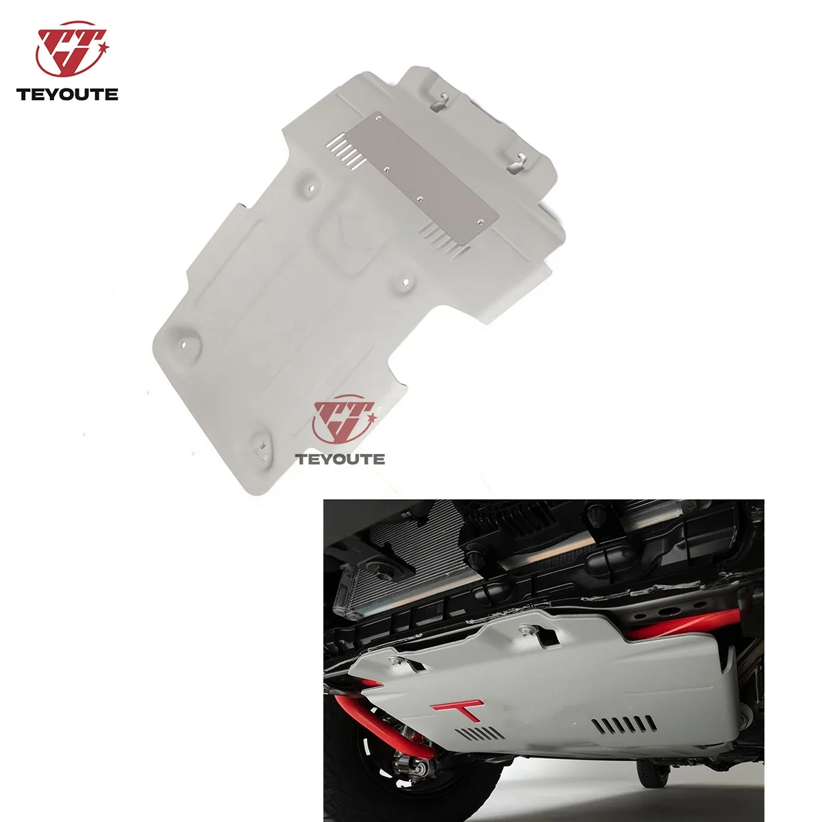 TEYOUTE Modified Alloy Aluminium Skid Plate Accessories Engine Guard Board Under Cover Fit For Toyota Tundra 22-23
TEYOUTE Modified Alloy Aluminium Skid Plate Accessories Engine Guard Board Under Cover Fit For Toyota Tundra 22-23