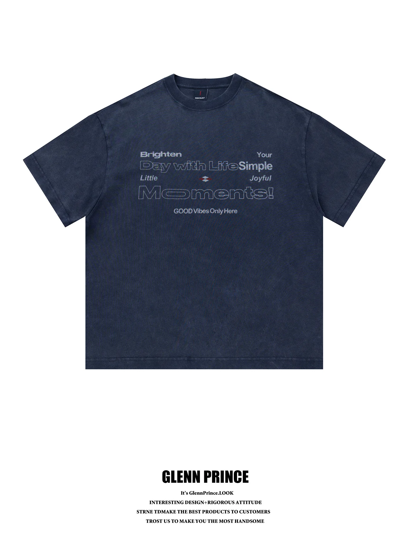 Retro Fashion Pure Cotton Washed 310g Heavyweight Short Sleeve T-Shirt Men's Letter Print High-End Feeling Top
Retro Fashion Pure Cotton Washed 310g Heavyweight Short Sleeve T-Shirt Men's Letter Print High-End Feeling Top