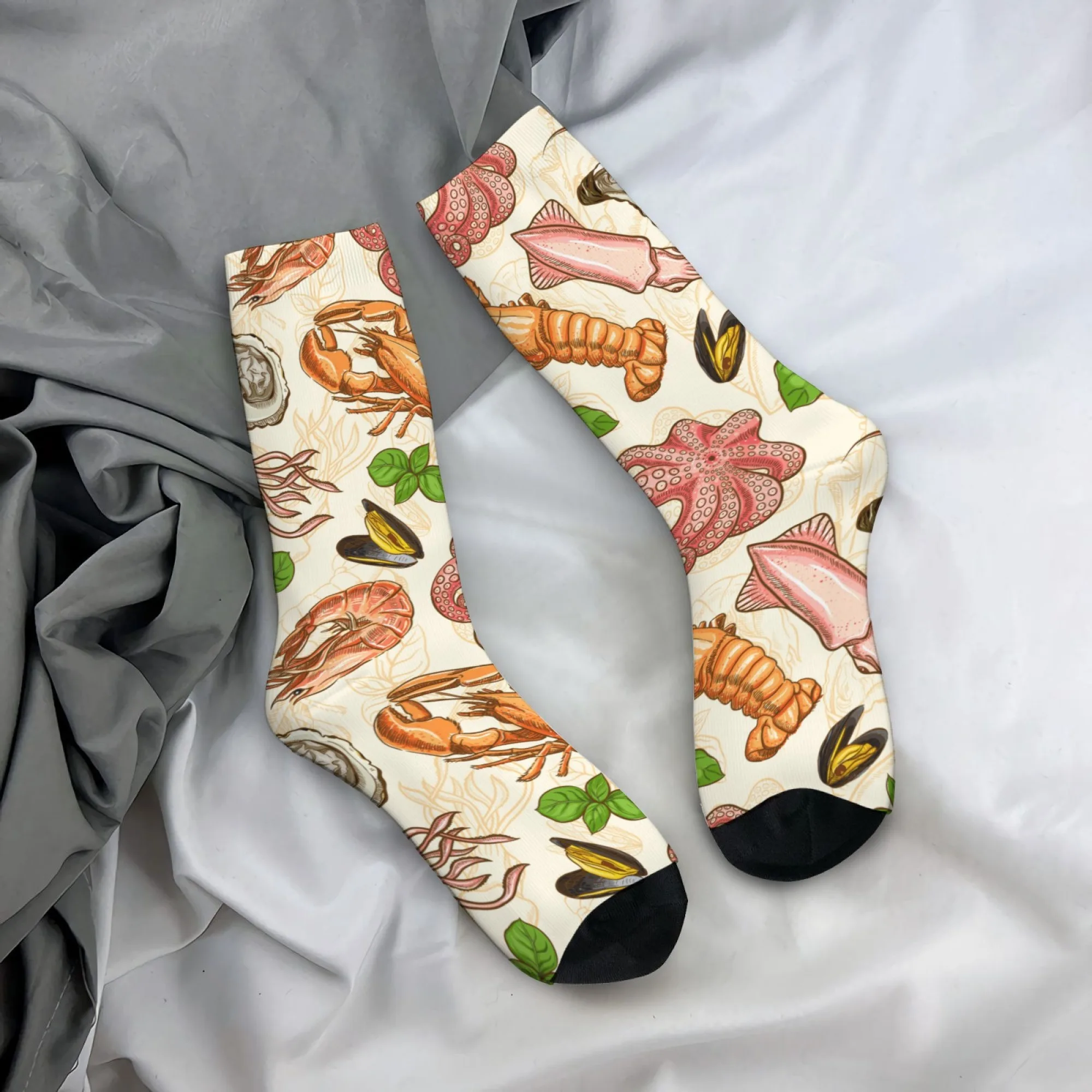 Delicious Seafood Novelty Funny Socks Retro Style Casual Fashion Men's Socks Breathable Non-Slip Outdoor Sports Socks Party Gift
Delicious Seafood Novelty Funny Socks Retro Style Casual Fashion Men's Socks Breathable Non-Slip Outdoor Sports Socks Party Gift