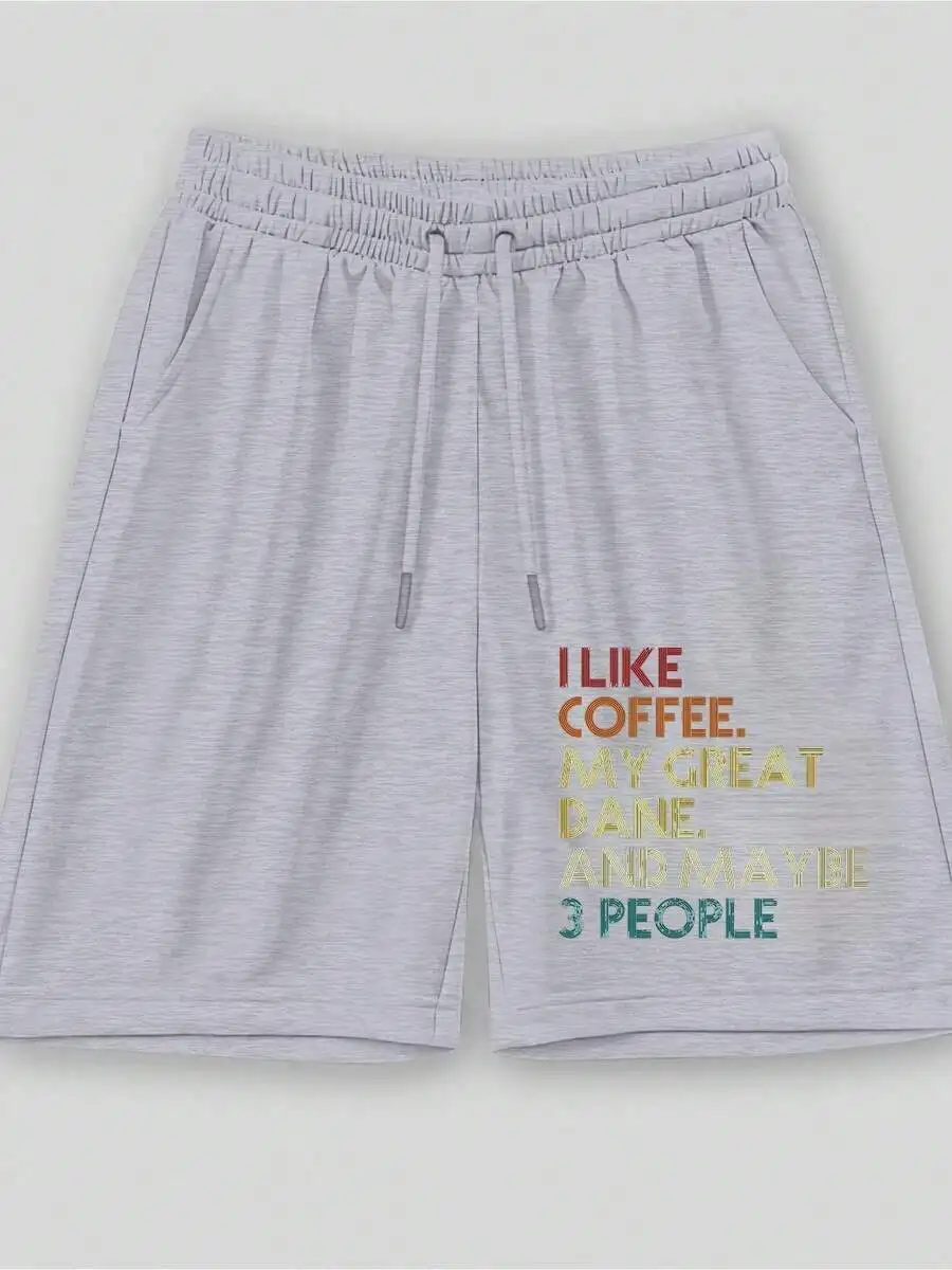 Retro Style Mens Casual Shorts With Coffee And Great Dane Quote Print For Spring Summer
Retro Style Mens Casual Shorts With Coffee And Great Dane Quote Print For Spring Summer
