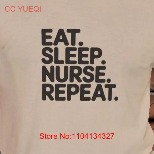 Футболка из джерси Eat Sleep Nurse, повседневная одежда для медсестер и медицинских работников, студенческая одежда, забавная одежда с длинными или короткими рукавами
Футболка из джерси Eat Sleep Nurse, повседневная одежда для медсестер и медицинских работников, студенческая одежда, забавная одежда с длинными или короткими рукавами