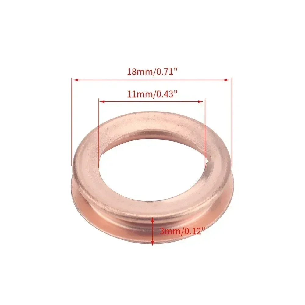10pcs Copper Metal Oil Drain Plug Crush Washer Gasket Oil Pan Gaskets 11026-JA00A For Nissan For Infiniti Auto Parts
10pcs Copper Metal Oil Drain Plug Crush Washer Gasket Oil Pan Gaskets 11026-JA00A For Nissan For Infiniti Auto Parts