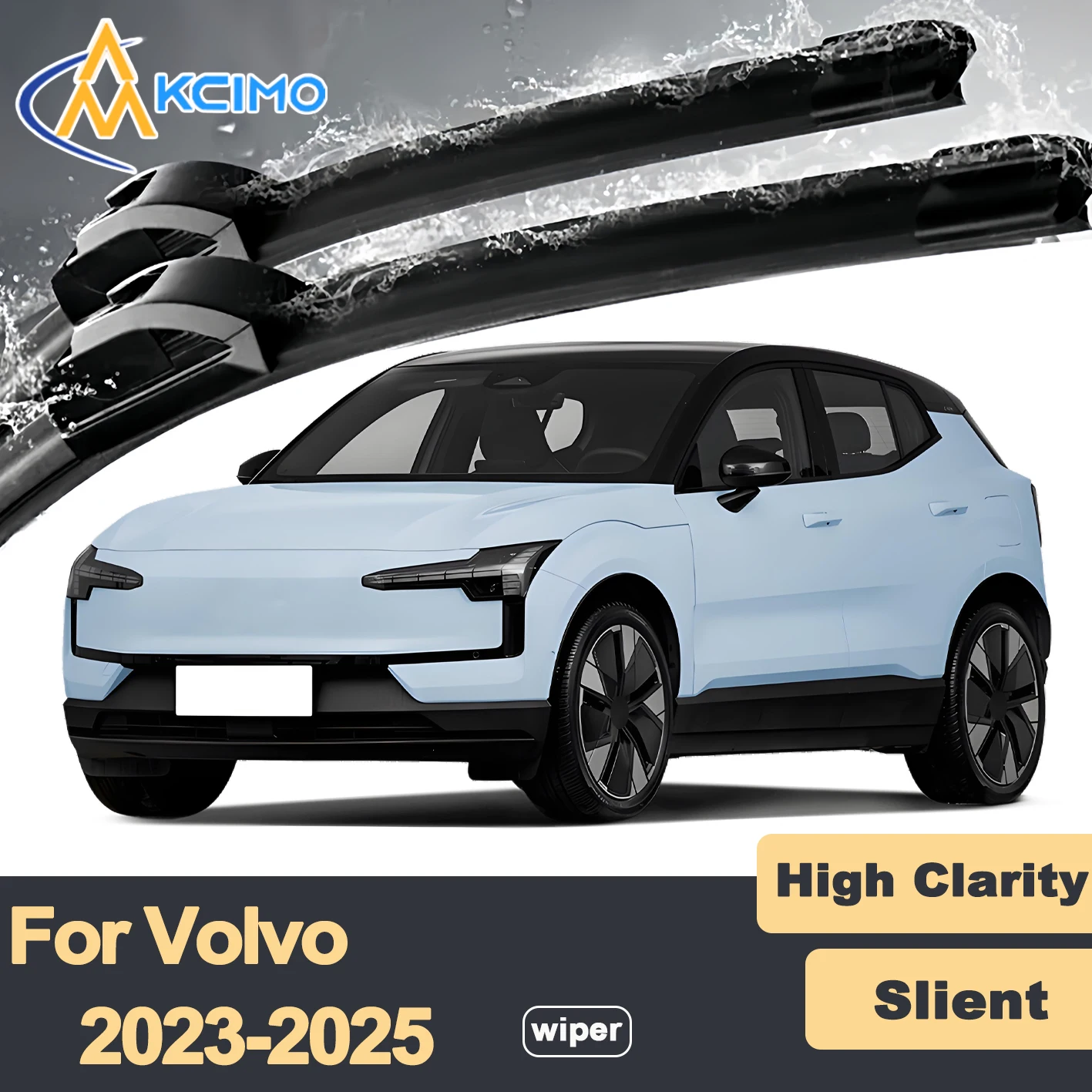 Premium Rubber Durable Silent Windshield Wiper Blades 2pcs for Volvo EX30 2023-2025 Front Wiper Blades Set
Premium Rubber Durable Silent Windshield Wiper Blades 2pcs for Volvo EX30 2023-2025 Front Wiper Blades Set