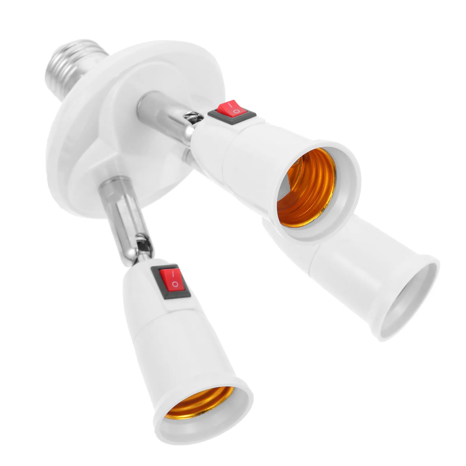 E27 Splitter Socket Adapter Bulb Converter for High Ceilings Multi-Angle Lighting Office Home Workshop Use
E27 Splitter Socket Adapter Bulb Converter for High Ceilings Multi-Angle Lighting Office Home Workshop Use