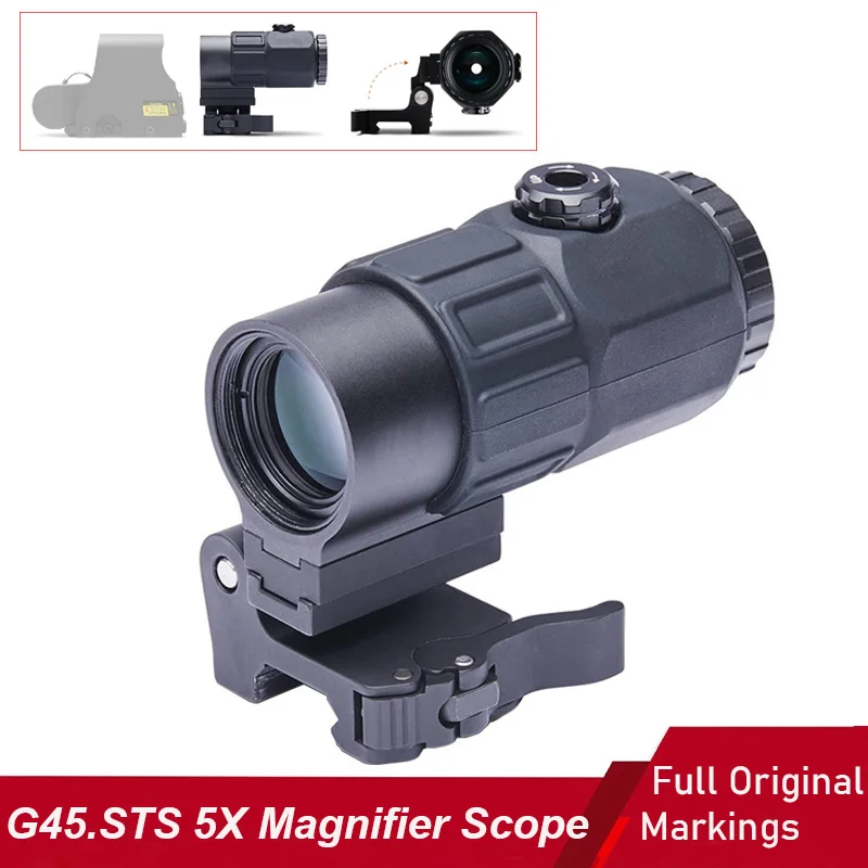 Тактический увеличительный прицел G45 для охоты, 5-кратное увеличение, оптический прицел с быстросъемным креплением на боковую планку, подходит для 20-мм планки
Тактический увеличительный прицел G45 для охоты, 5-кратное увеличение, оптический прицел с быстросъемным креплением на боковую планку, подходит для 20-мм планки
