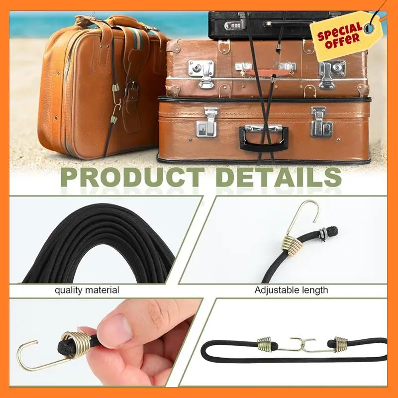 50 Pcs Mini Bungee Cords With Hooks Small Bungee Cords 10 Inch Black Short Elastic Bungee Strap For Luggage Bikes Easy Install
50 Pcs Mini Bungee Cords With Hooks Small Bungee Cords 10 Inch Black Short Elastic Bungee Strap For Luggage Bikes Easy Install