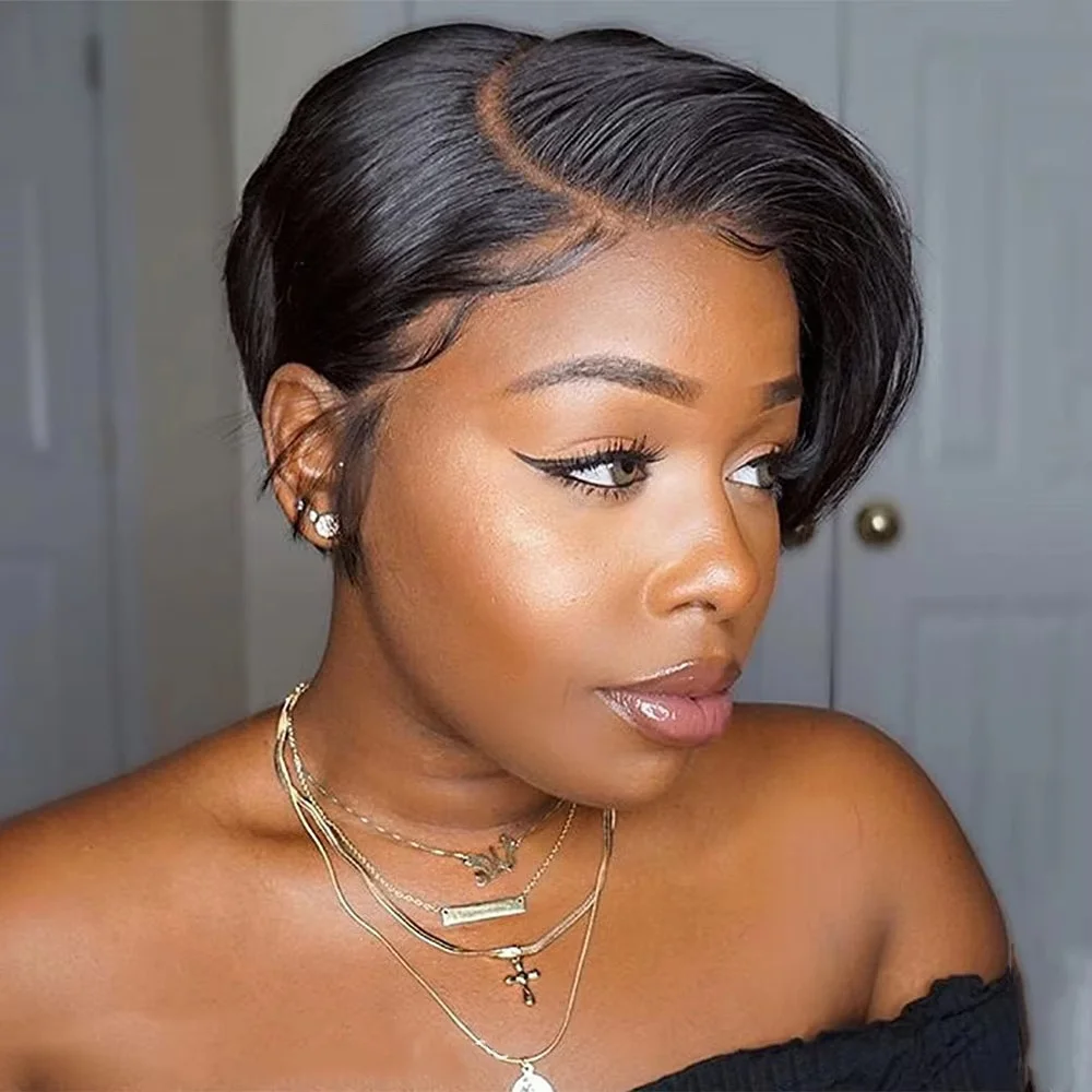 13x4x1 Transparent Lace Wig Highlight Pixie Cut Wig 6inch Short Bob Wig Straight Human Hair Wigs For Women Side Part
13x4x1 Transparent Lace Wig Highlight Pixie Cut Wig 6inch Short Bob Wig Straight Human Hair Wigs For Women Side Part
