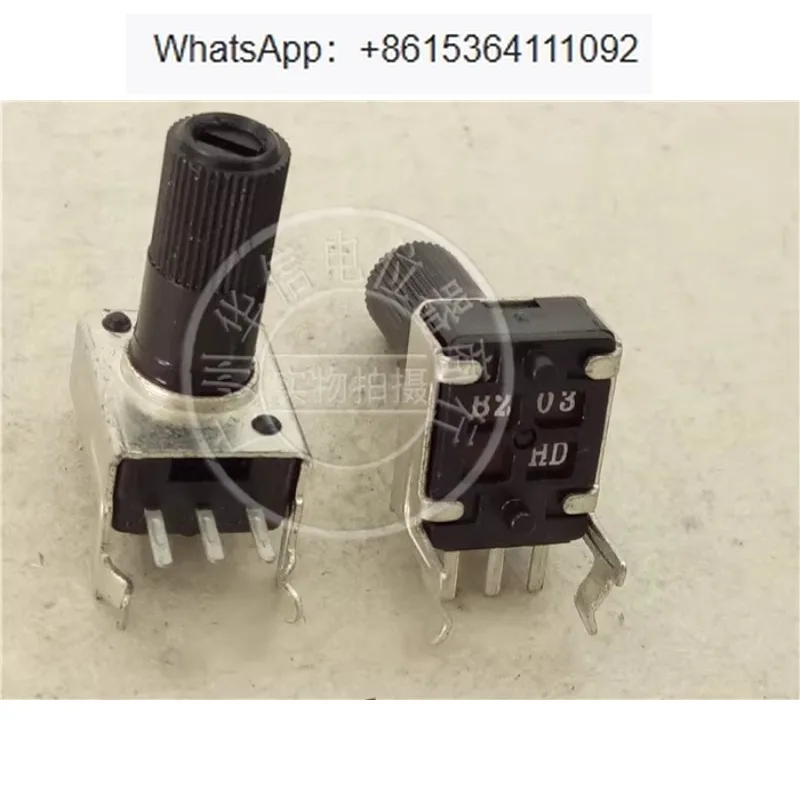 RV0931N B20K B50K 09 horizontal single potentiometer, fine flower handle 13MM 10pcs
RV0931N B20K B50K 09 horizontal single potentiometer, fine flower handle 13MM 10pcs