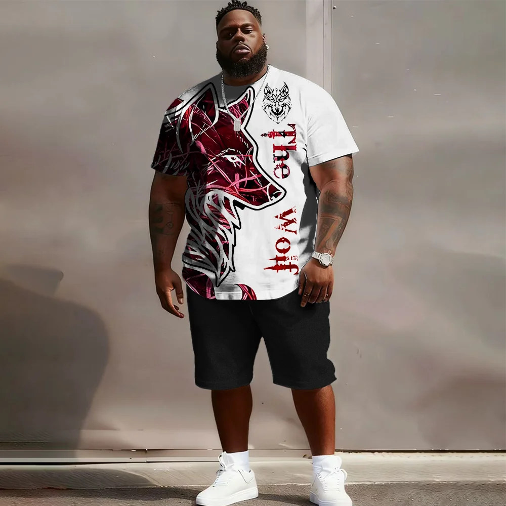 Мужской комплект с короткими рукавами больших размеров S-9xl: Wolf-Edge Vibe — 2 предмета большого и высокого кроя, мягкая ткань, гладкие силуэты волка
Мужской комплект с короткими рукавами больших размеров S-9xl: Wolf-Edge Vibe — 2 предмета большого и высокого кроя, мягкая ткань, гладкие силуэты волка