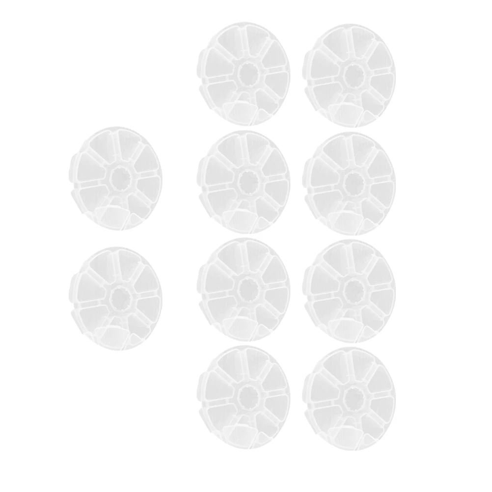 Round Beaded Storage Box 10 Pcs White Large Containers Desktop ganizer Plastic Compartment Design Tidy Solution
Round Beaded Storage Box 10 Pcs White Large Containers Desktop ganizer Plastic Compartment Design Tidy Solution
