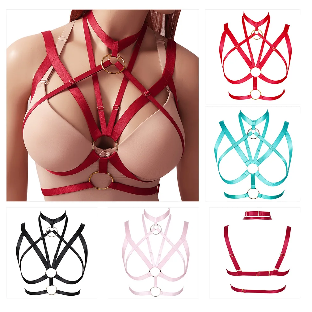 Women Gothic Clothing Accessorie O-Ring Punk Top Harness Belts Body Cage Harajuku Chest Harness Suspenders for Women Waist Belt
Women Gothic Clothing Accessorie O-Ring Punk Top Harness Belts Body Cage Harajuku Chest Harness Suspenders for Women Waist Belt