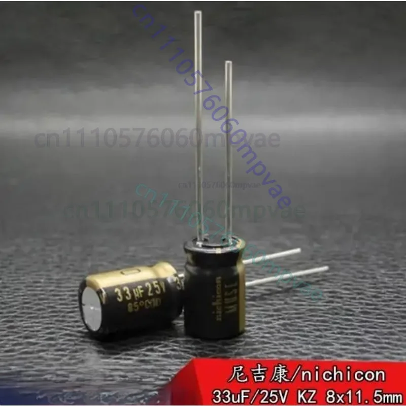 30pcs Japanese original Nichicon MUSE KZ 33uF 25v imported audio fever electrolytic capacitor 8x11.5mm
30pcs Japanese original Nichicon MUSE KZ 33uF 25v imported audio fever electrolytic capacitor 8x11.5mm