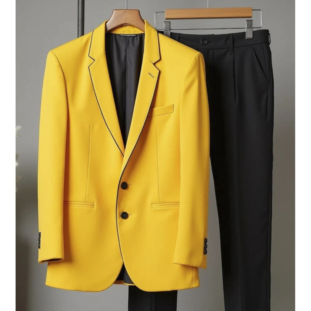 Slim Fit Suits for Men Elegant Single Breasted Notch Lapel Slim Fit Male Clothing Bespoke 2 Piece Jacket Pants Sets Outfits 2025
Slim Fit Suits for Men Elegant Single Breasted Notch Lapel Slim Fit Male Clothing Bespoke 2 Piece Jacket Pants Sets Outfits 2025