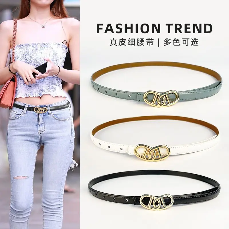 New Women's Belt, Thin Waistband, Cowhide Retro Simple Fashion Decoration, Jeans Casual Pants Skirt, Children's Pants Belt Women
New Women's Belt, Thin Waistband, Cowhide Retro Simple Fashion Decoration, Jeans Casual Pants Skirt, Children's Pants Belt Women