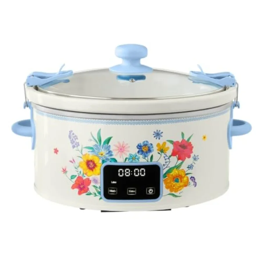 The Pioneers 6 Qt Digital Programmable Slow Cooker - Touchscreen Locking Lid Large Ccity Dishwasher Safe Stainless Steel Crock
The Pioneers 6 Qt Digital Programmable Slow Cooker - Touchscreen Locking Lid Large Ccity Dishwasher Safe Stainless Steel Crock