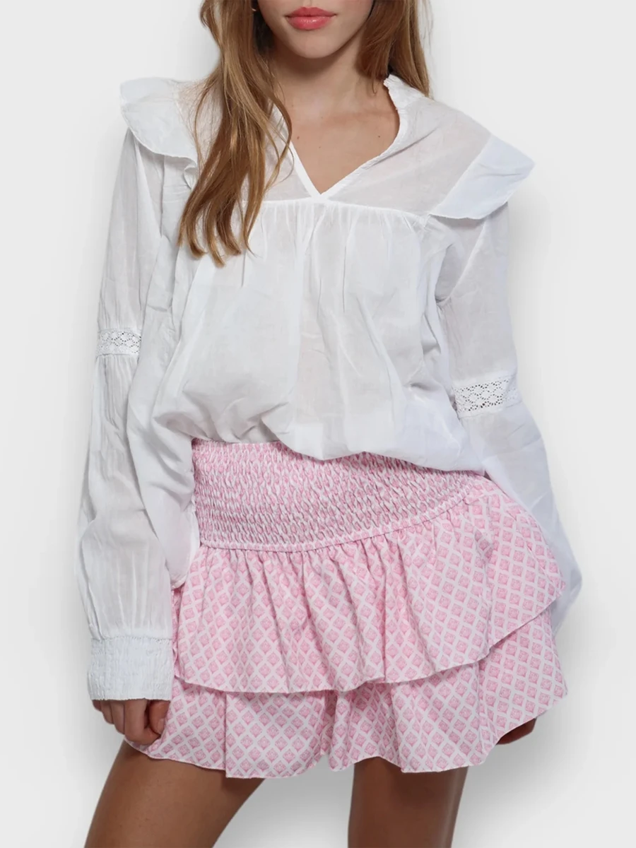 Women Ruffle Mini Skirt Cute Layered Smocked High Waist Boho Skirt A Line Flared Swing Beach Mini Short Skirt
Women Ruffle Mini Skirt Cute Layered Smocked High Waist Boho Skirt A Line Flared Swing Beach Mini Short Skirt