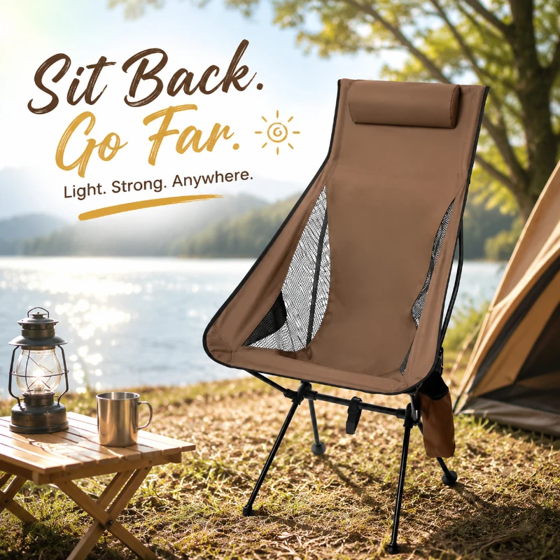 Lightweight Tour Folding Chair Aluminum Alloy Construction Headrest Design Portable Outdoor Camping Fishing Seat
Lightweight Tour Folding Chair Aluminum Alloy Construction Headrest Design Portable Outdoor Camping Fishing Seat