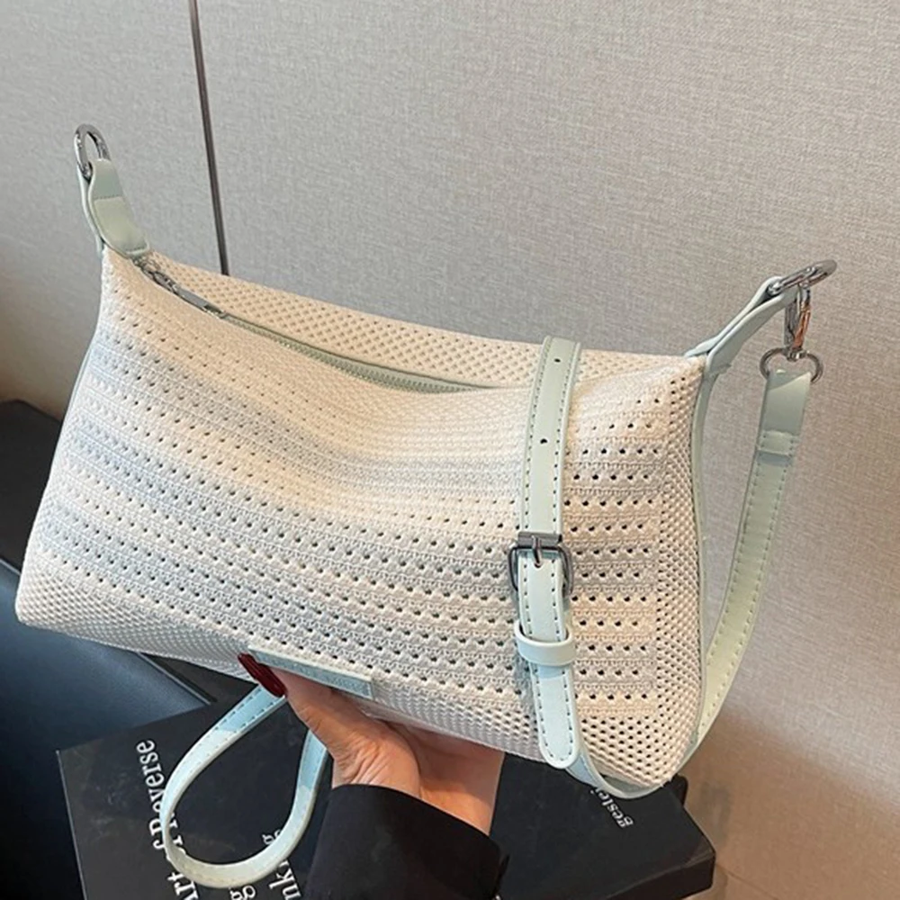 Vintage Knitting Shoulder Bag for Women Solid Large Capacity Soft Daily Crossbody Bags Versatile Female Casual Commuting Packs
Vintage Knitting Shoulder Bag for Women Solid Large Capacity Soft Daily Crossbody Bags Versatile Female Casual Commuting Packs