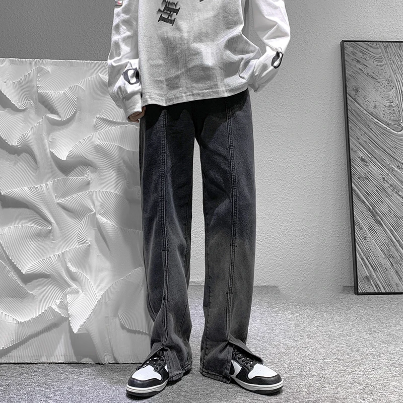 Мужские джинсы свободного прямого кроя, осенне-зимние, модные, в уличном стиле, широкие брюки, повседневные, со средней посадкой, на молнии
Мужские джинсы свободного прямого кроя, осенне-зимние, модные, в уличном стиле, широкие брюки, повседневные, со средней посадкой, на молнии