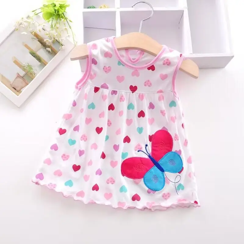 4Pc Random Color Baby Girls Summer Cartoon Sleeveless Dress Pure Cotton Dress 0-12Months
4Pc Random Color Baby Girls Summer Cartoon Sleeveless Dress Pure Cotton Dress 0-12Months