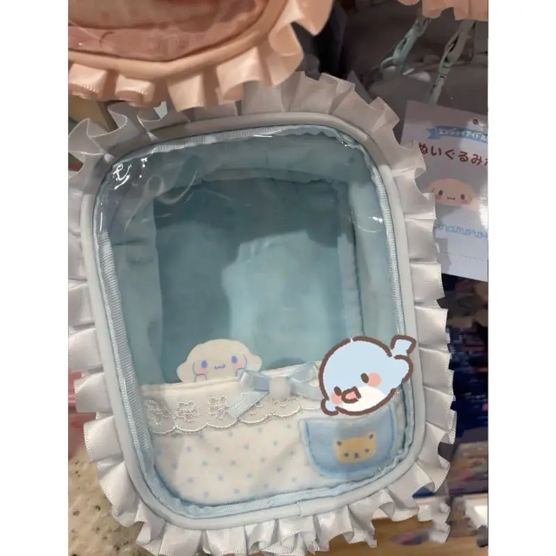 Hello Kitty Sanrio Kawaii Cinnamoroll 10Cm Doll Display DIY Decorative Dustproof Bag Girls Cosmetics Storage Bag Birthday Gift
Hello Kitty Sanrio Kawaii Cinnamoroll 10Cm Doll Display DIY Decorative Dustproof Bag Girls Cosmetics Storage Bag Birthday Gift