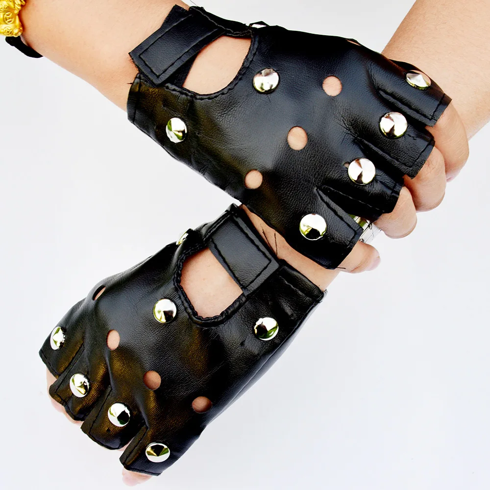 Men Women PU Leather Rivet Gloves Black Hip Hop Punk Haif Finger Gloves Hollow Outdoor Tactical Cycling Mittens For Men Women
Men Women PU Leather Rivet Gloves Black Hip Hop Punk Haif Finger Gloves Hollow Outdoor Tactical Cycling Mittens For Men Women