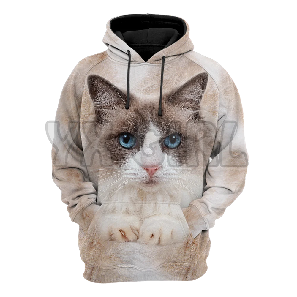 Cat Gifts Ragdoll Cat Face Hair 3D Printed Hoodies Unisex Pullovers Funny Dog Hoodie Casual Street Tracksuit
Cat Gifts Ragdoll Cat Face Hair 3D Printed Hoodies Unisex Pullovers Funny Dog Hoodie Casual Street Tracksuit