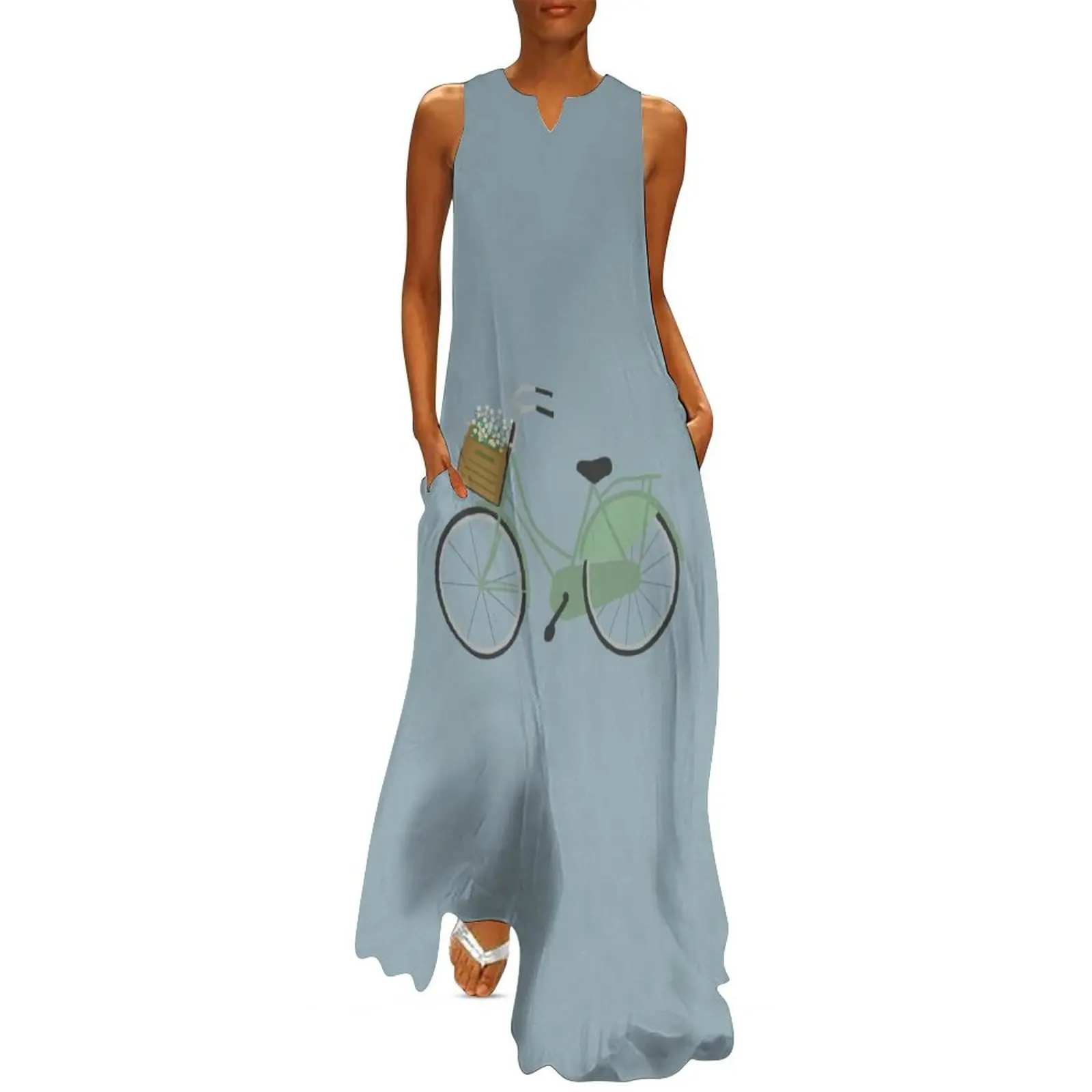 Bicycle flowers in basket blue Long Dress evening dress women dresses for women 2025
Bicycle flowers in basket blue Long Dress evening dress women dresses for women 2025