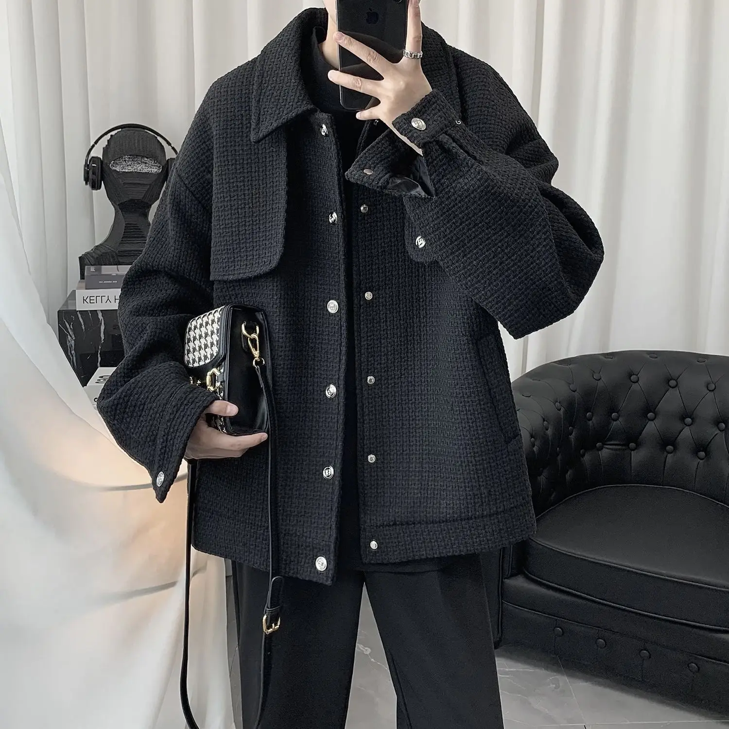 Spring and Autumn Advanced Sense England Coat Jacket Men's and Women's Ins Trend Loose Lapel Simple Street Style
Spring and Autumn Advanced Sense England Coat Jacket Men's and Women's Ins Trend Loose Lapel Simple Street Style