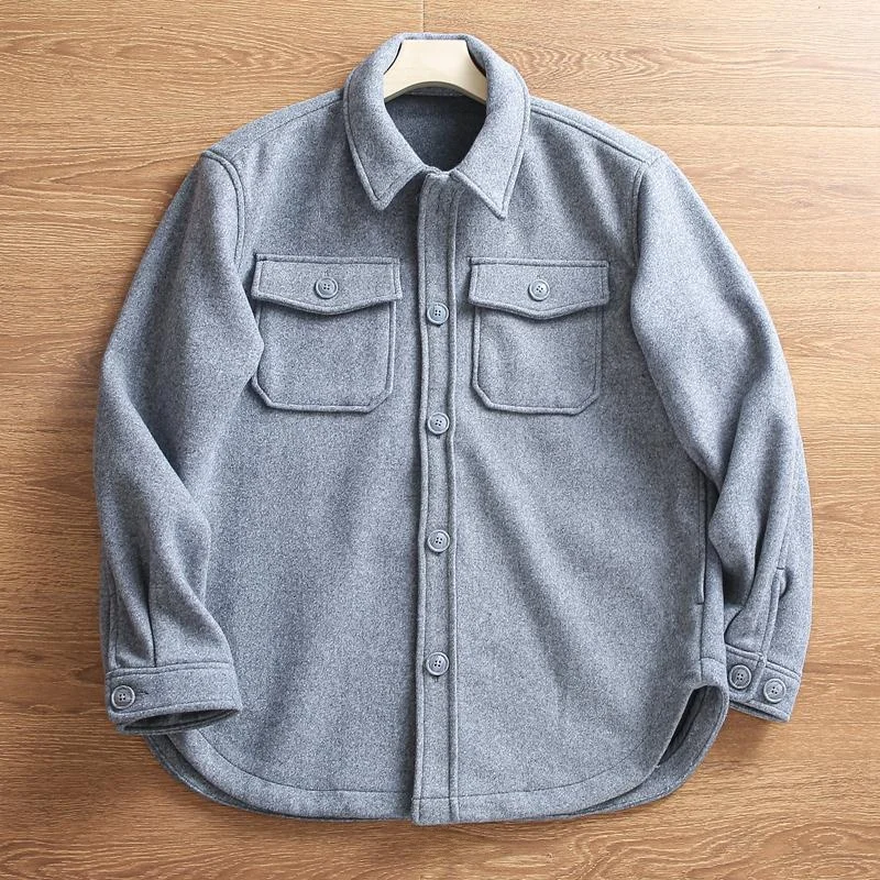 Warmth And Style Men's Autumn Winter Woolen Jacket Loose Fit Casual Turn-down Collar Workwear with Multiple Pockets
Warmth And Style Men's Autumn Winter Woolen Jacket Loose Fit Casual Turn-down Collar Workwear with Multiple Pockets