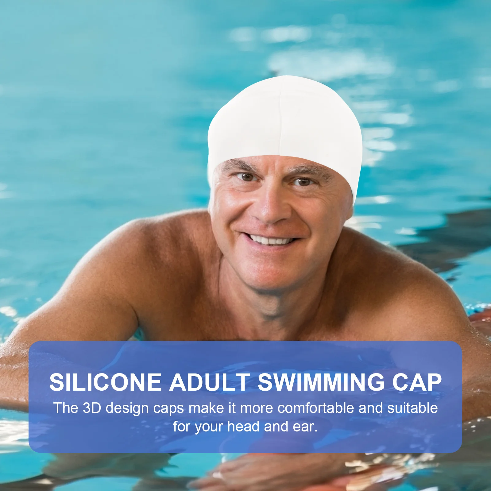 Unisex Adult Silicone Swimming Cap Lightweight Eco Friendly Waterproof Swim Hat Breathable 3D Design Sports Elastic Swimming
Unisex Adult Silicone Swimming Cap Lightweight Eco Friendly Waterproof Swim Hat Breathable 3D Design Sports Elastic Swimming