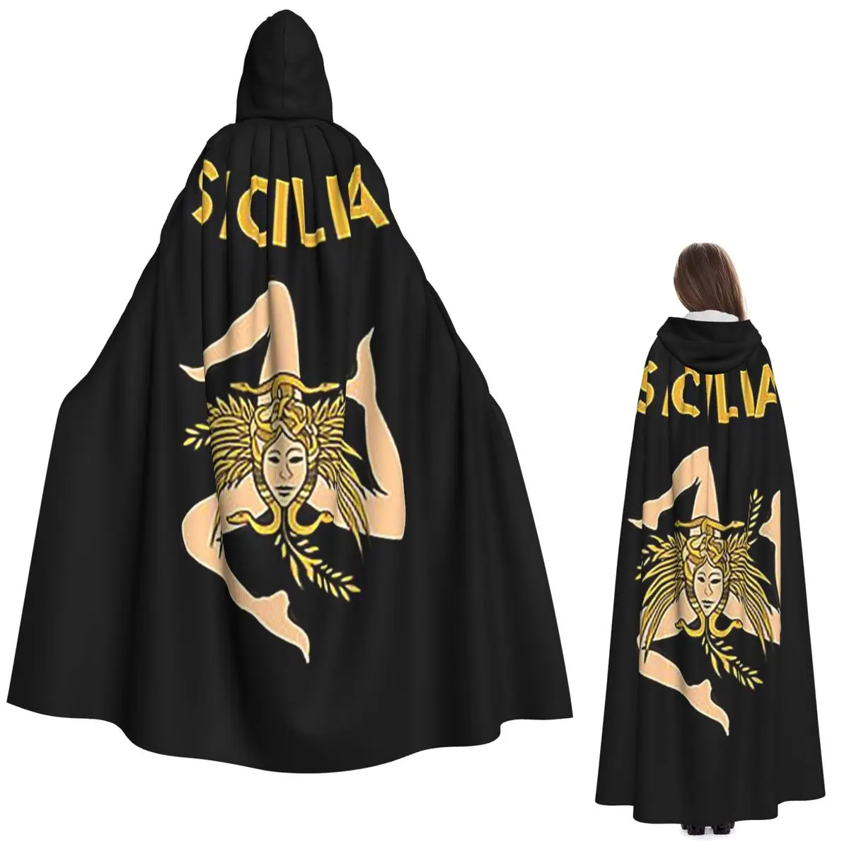 Длинный плащ с капюшоном в стиле сицилийского флага, средневековый костюм ведьмы, косплей, накидка на Хэллоуин, унисекс для взрослых
Длинный плащ с капюшоном в стиле сицилийского флага, средневековый костюм ведьмы, косплей, накидка на Хэллоуин, унисекс для взрослых