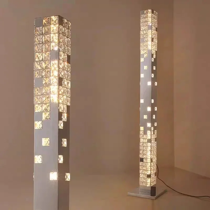 Modern Style Villa Designer Simple Art Standing Light Emitting Diode Crystal Floor Lamp
Modern Style Villa Designer Simple Art Standing Light Emitting Diode Crystal Floor Lamp