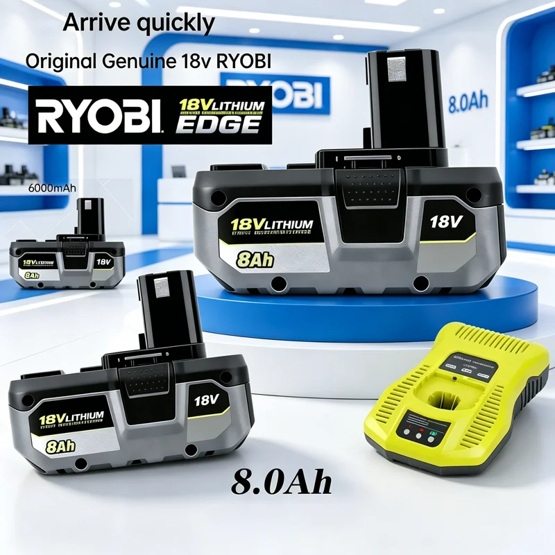 2026 Latest Upgrade RYOBI 18V ONE+ 4.0Ah/6.0Ah/8.0Ah High-Performance Lithium-Ion Battery P108 for All ONE+ Cordless Power Tools
2026 Latest Upgrade RYOBI 18V ONE+ 4.0Ah/6.0Ah/8.0Ah High-Performance Lithium-Ion Battery P108 for All ONE+ Cordless Power Tools