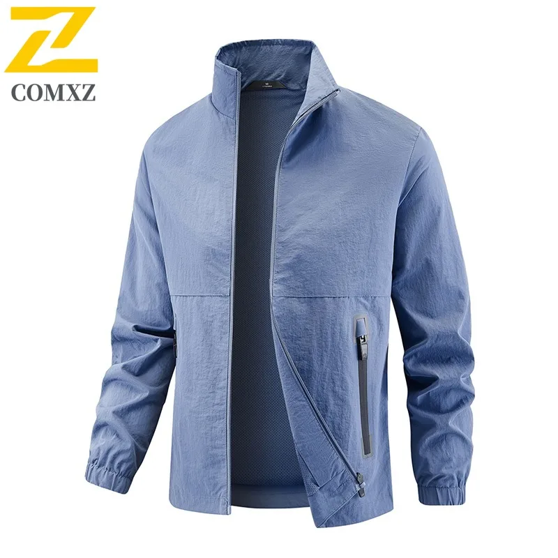 COMXZ Men Jacket Spring Autumn Stand Collar Coat Outdoor Sports Loose Fit Korean Style Casual Thin Dad Fashion Coat Windbreaker
COMXZ Men Jacket Spring Autumn Stand Collar Coat Outdoor Sports Loose Fit Korean Style Casual Thin Dad Fashion Coat Windbreaker