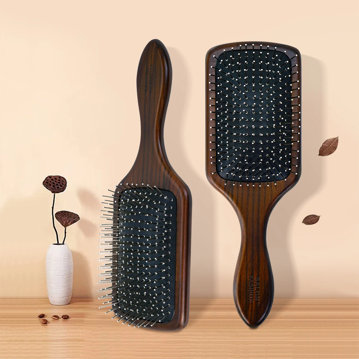 Natural Wooden Paddle Hair Brush Metal Bristles Air Cushion Scalp Massage Detangling Hair Care Tool for Men Women Daily Use
Natural Wooden Paddle Hair Brush Metal Bristles Air Cushion Scalp Massage Detangling Hair Care Tool for Men Women Daily Use