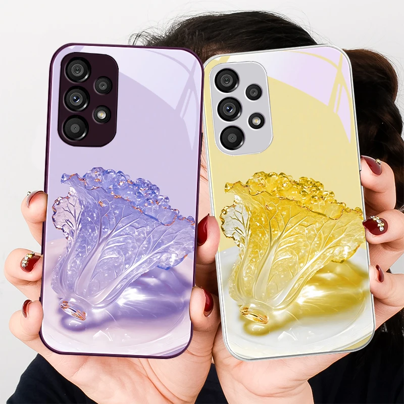 Crystal yellow cabbage For Samsung S8 S9 S10 20 U ltra S21 Pro S22 Plus S23 FE S24 Ultra 22 S25 Edge S25Ultra Glass Phone Case
Crystal yellow cabbage For Samsung S8 S9 S10 20 U ltra S21 Pro S22 Plus S23 FE S24 Ultra 22 S25 Edge S25Ultra Glass Phone Case