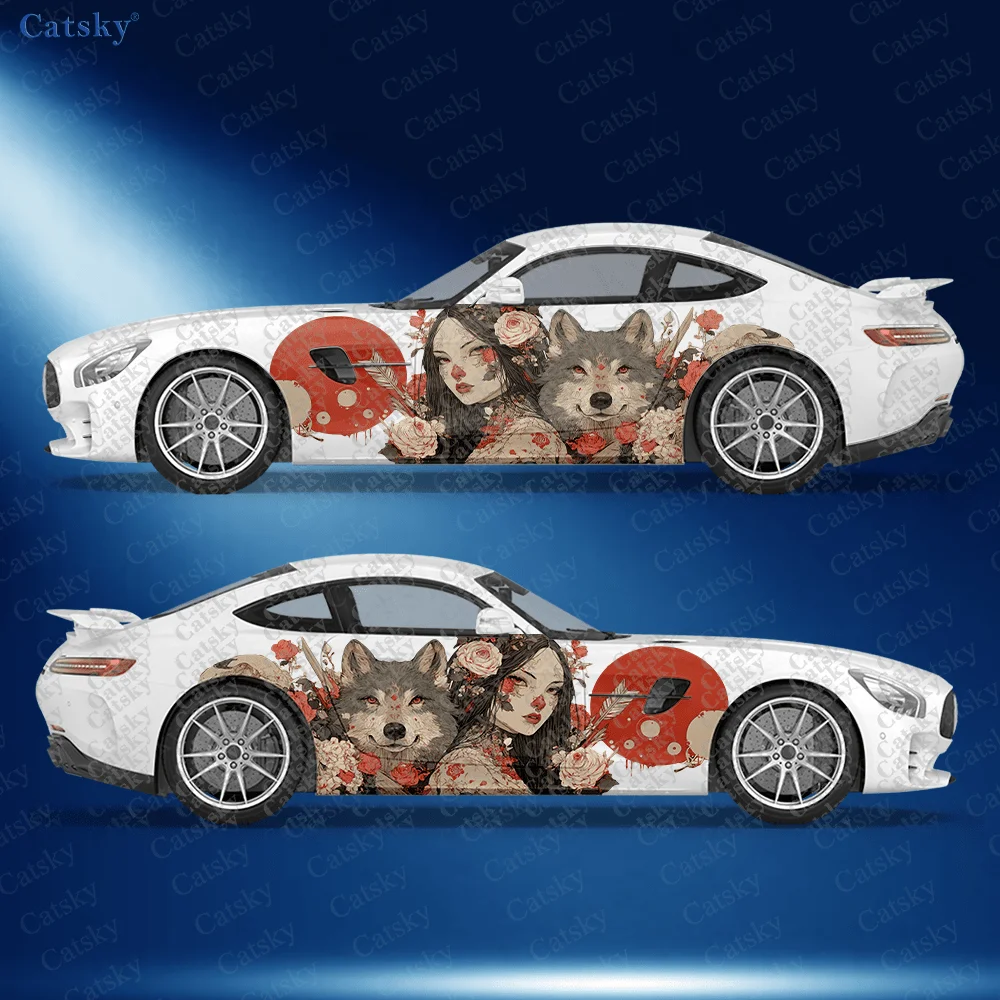 CATSKY.2pcs.Fantasy Woman & Wolf King Car Side Decals | Self-Adhesive PVC Waterproof & Scratch-Resistant Stickers, Fashionable D
CATSKY.2pcs.Fantasy Woman & Wolf King Car Side Decals | Self-Adhesive PVC Waterproof & Scratch-Resistant Stickers, Fashionable D