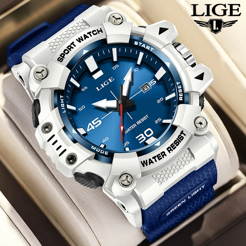 LIGE Top brand luxury watches mens military waterproof luminous fashion clock men sports watches luxury quartz wristwatch reloj
LIGE Top brand luxury watches mens military waterproof luminous fashion clock men sports watches luxury quartz wristwatch reloj