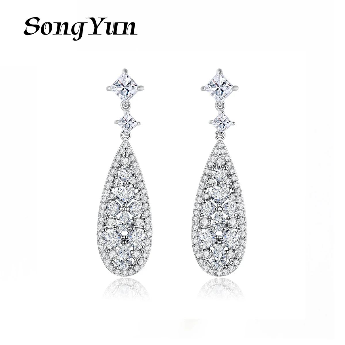 Серьги-капли SongYun Jewelry Manufacturer MHT с блестящими медными элементами и цирконами для женщин
Серьги-капли SongYun Jewelry Manufacturer MHT с блестящими медными элементами и цирконами для женщин