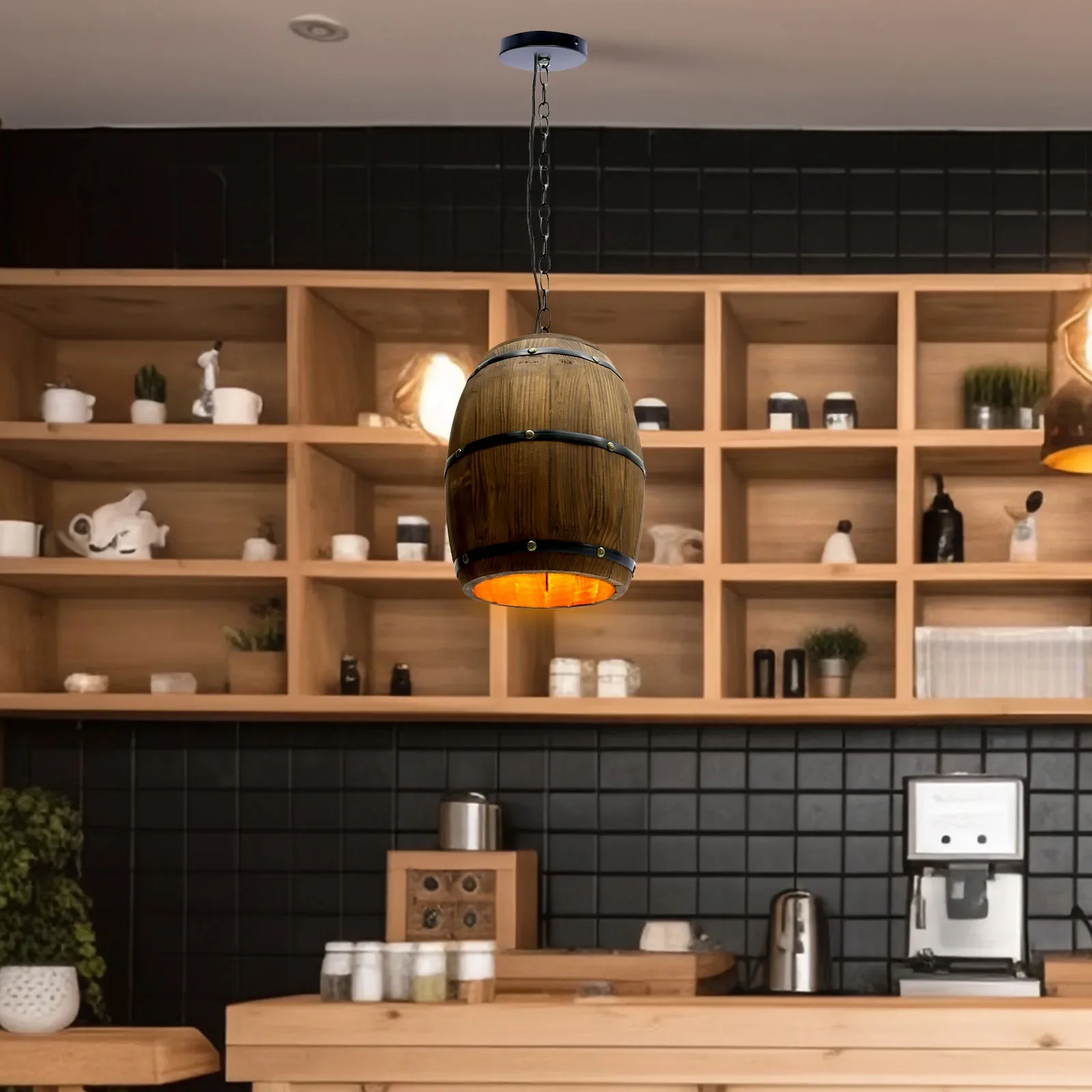 Деревянная винная бочка в стиле ретро, подвесной светильник для бара, ресторана, кафе, подвесной светильник, промышленный потолочный светильник для кухни, столовой
Деревянная винная бочка в стиле ретро, подвесной светильник для бара, ресторана, кафе, подвесной светильник, промышленный потолочный светильник для кухни, столовой