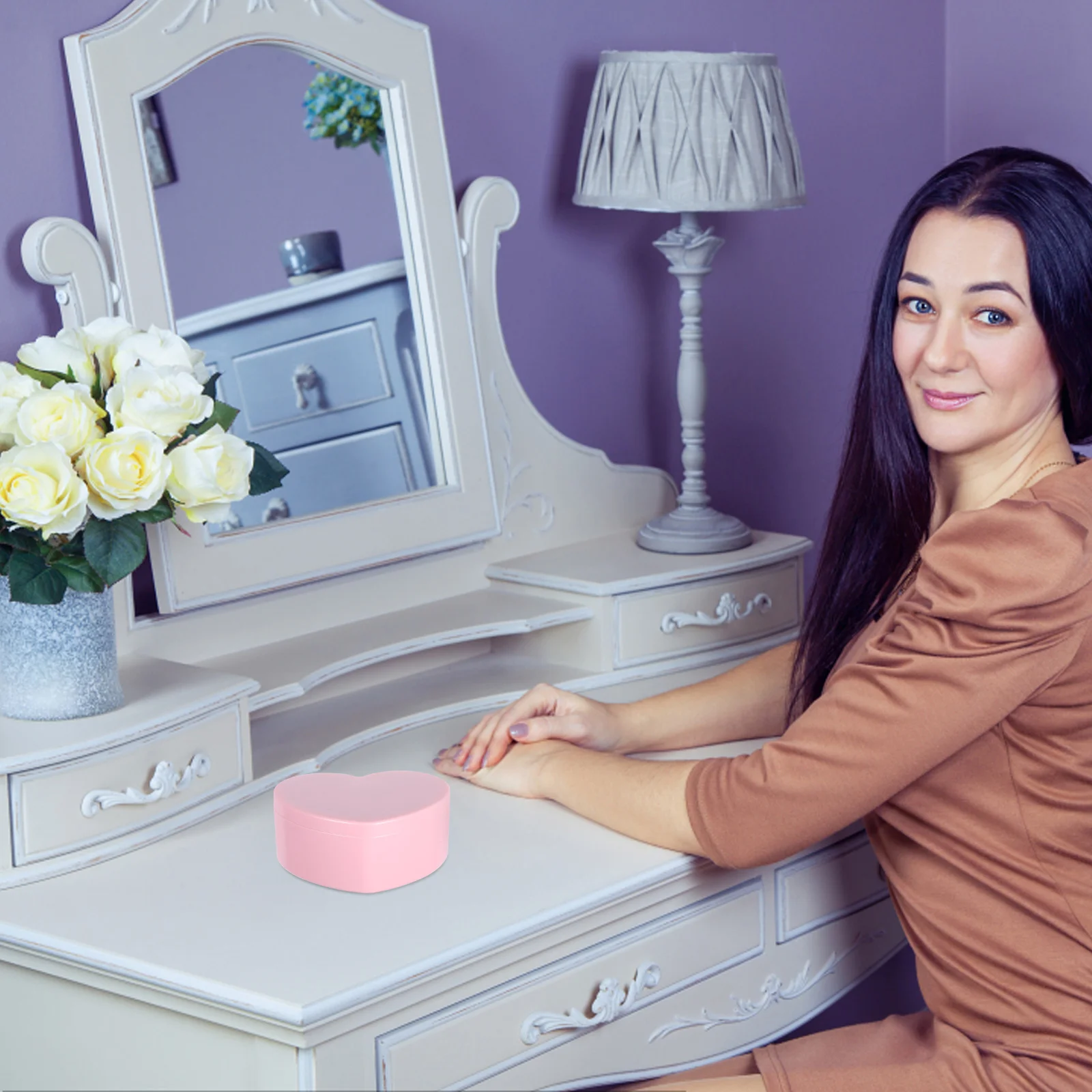 Heart Jewelry Box Pink Double Layer Love Shape Mirror ganizer Storage Case for Earrings Travel Goth Decorative 
Heart Jewelry Box Pink Double Layer Love Shape Mirror ganizer Storage Case for Earrings Travel Goth Decorative